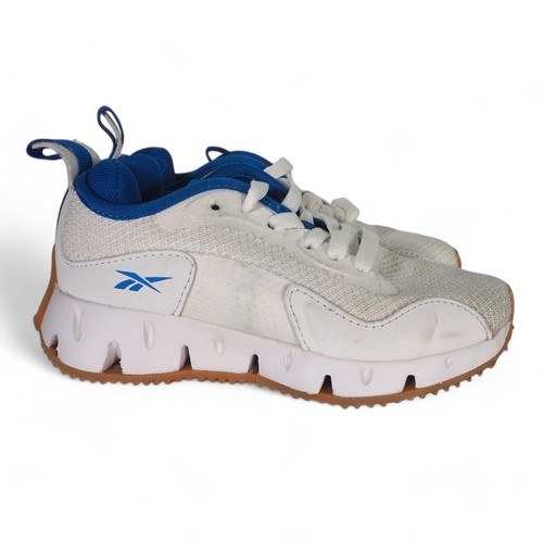 Reebok Zig Dynamica Running Shoes White / Blue Youth 13 - Picture 4 of 11