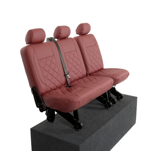 VW Transporter T5/T5.1 Caravelle Coprisedili In Pelle Sintetica (2003-2015) 966 - Foto 8 di 24