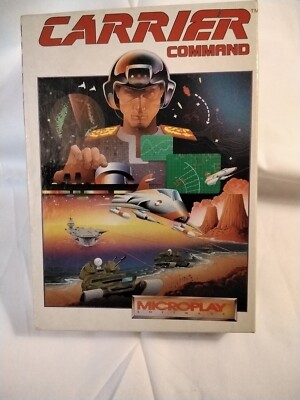 Carrier Command RARE PC Game IBM HTF MicroPlay 5.25'' Disc Instructions Papers