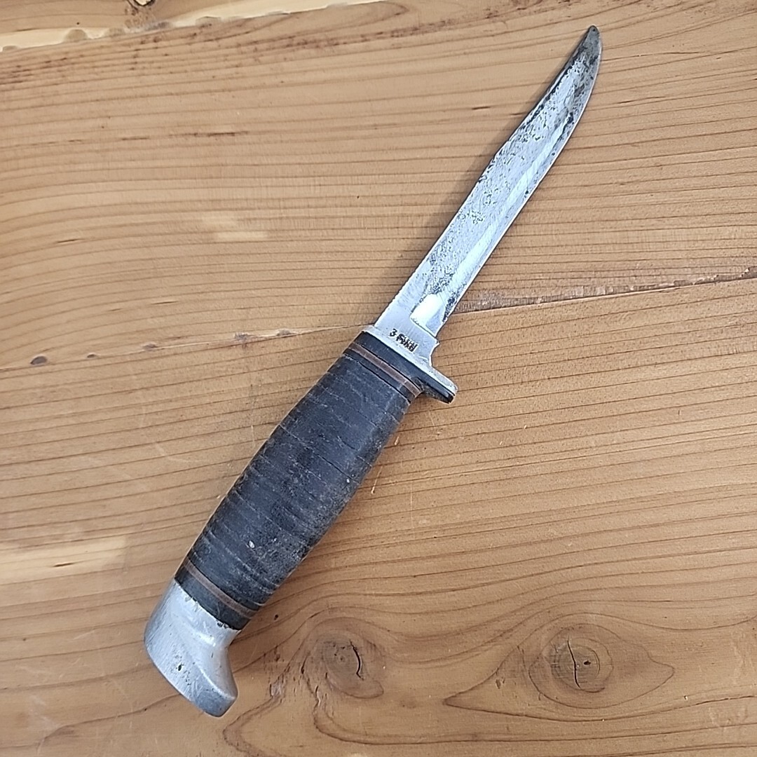 Vintage CASE XX 3 FINN SSP Fixed Blade Hunting Knife 1981 With