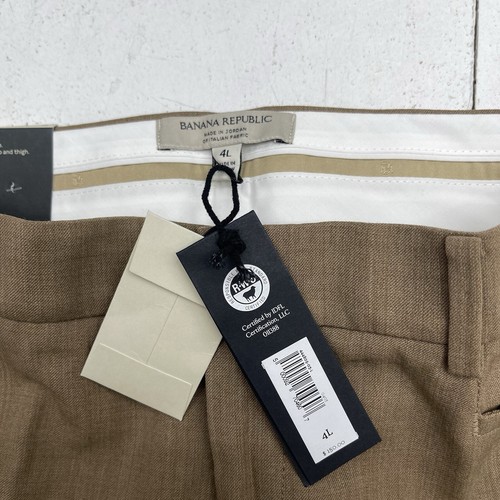 Banana Republic Siena Slim Straight Ankle Italian Wool Pants Women's Size 4 Long - Picture 2 of 9