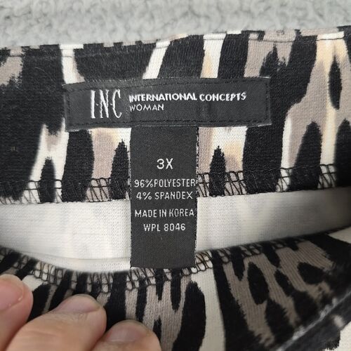 INC International Concepts Pencil Skirt Womens Size 3X Animal Print Work Knee - Picture 4 of 10