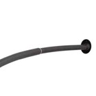 m MODA at home enterprises ltd. 42 in. - 72 in. Curved Shower Curtain Rod Black