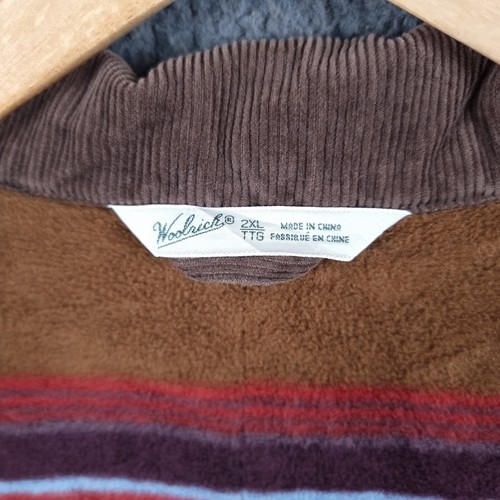 Vintage WOOLRICH Jacket Womens 2XL Brown Barn Coat Chore Hunting Canvas Fleece - Picture 9 of 10