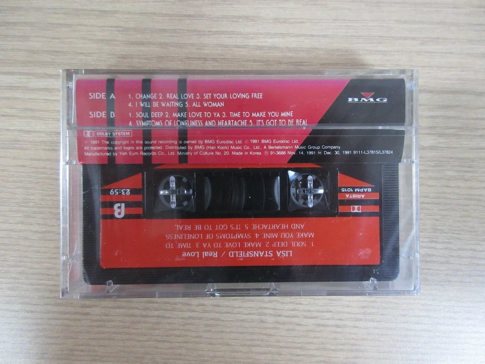 Lisa Stansfield - Real Love 1991 Korea Cassette Tape Sealed NEW - Image 2 of 3