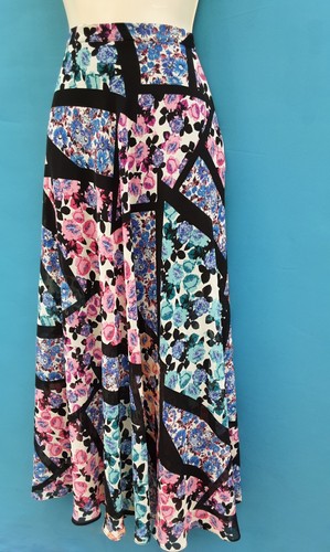 FLARE SKIRT,TOPSHOP,HIPPIE,BOHO,GYPSY,FOLK,60S,70S,80S,90S VINTAGE LOOK,SIZE 8 - Picture 4 of 8