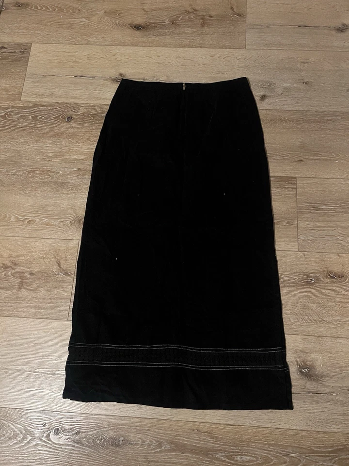 Falda Larga Festival Funky People Vintage Mujer Negra Talla XL NUEVA CON ETIQUETAS Foto 2 de 3