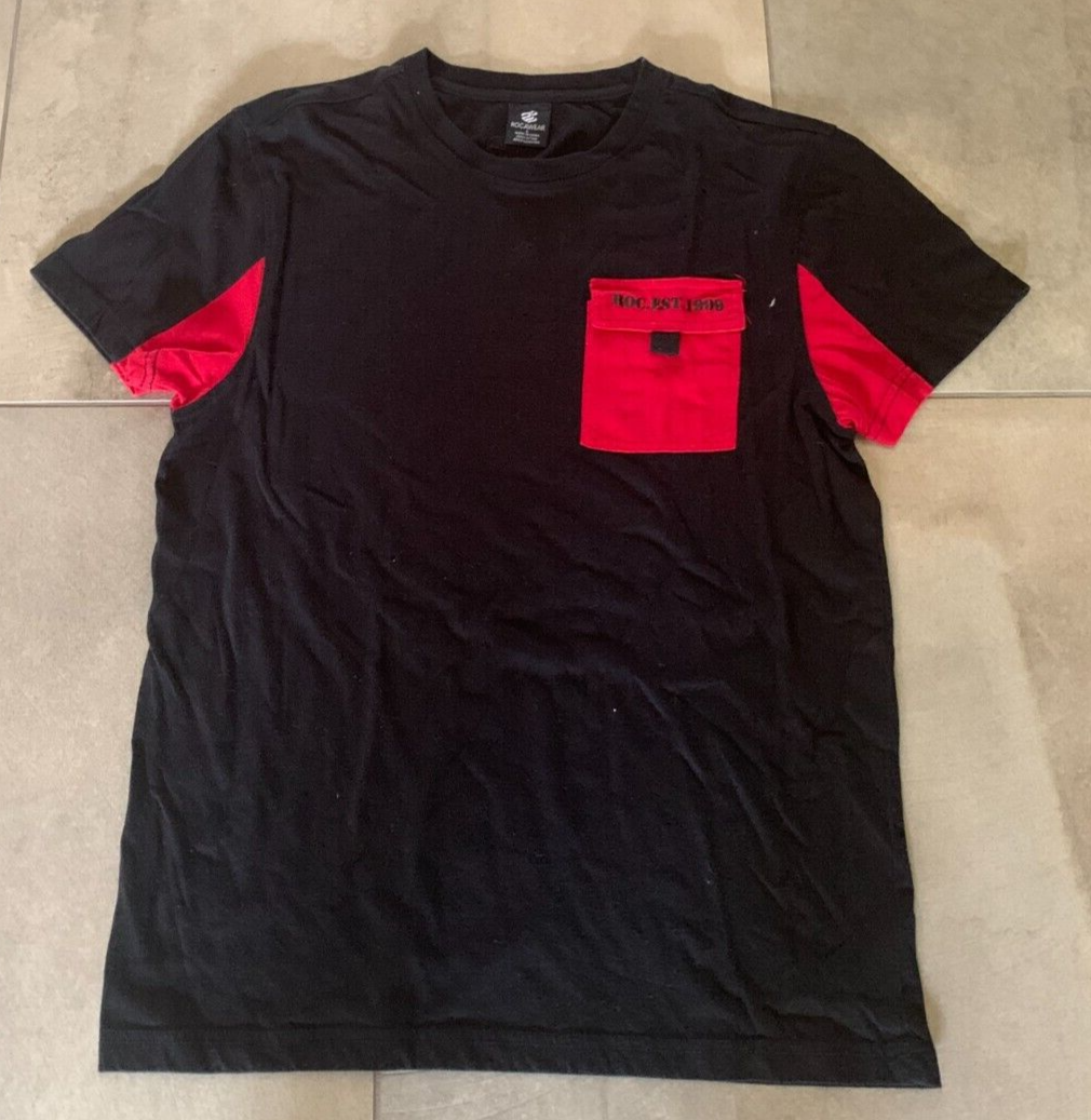 Tシャツ・カットソー Luxury Street Wear vintage net tops long Rocawear unisexual Mens Tshirt T Shirt L ROC Est 1999 Rocawear Red on Black | eBay