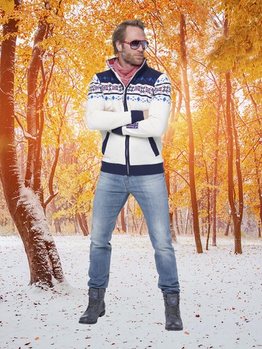 NEBULUS TEDDY STRICKJACKE CANADIAN, Jacke, Herren, Windbreaker (T071) - Bild 2 von 27