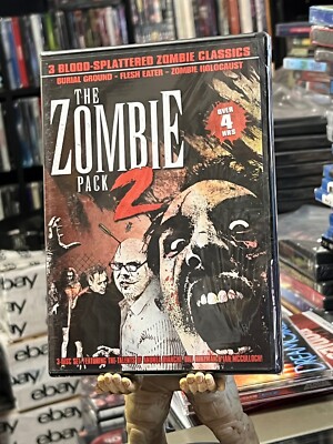Zombie Pack 2 - Burial Ground / Flesh Eater / Zombie Holocaust (DVD) 3-DISC NEW!