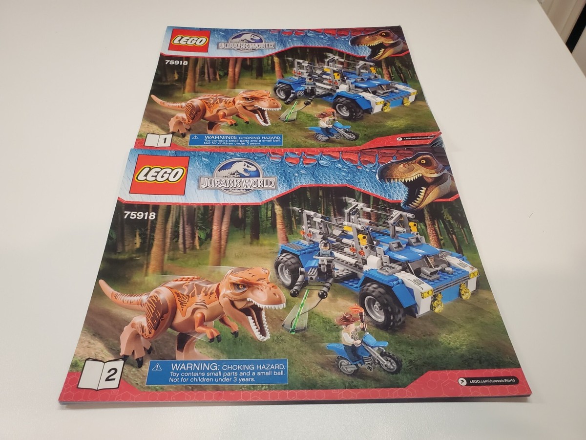 Lego 75918 Jurassic World T Rex Tracker INSTRUCTIONS ONLY | eBay