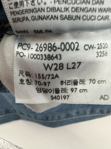 Levi's Mujer 28x29 Cintura Alta Cónico Sin Agua Medio Lavado Azul Elástico 28 - Imagen 5 de 13