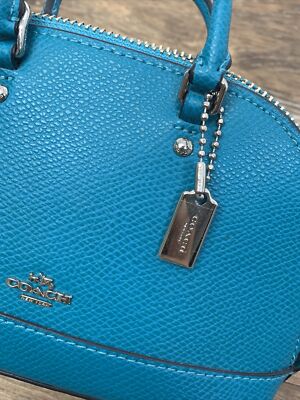 バッグ COACH Accessory Pouch Tassel Blue Coach Signature Accessory Pouch Bag Blue | eBay