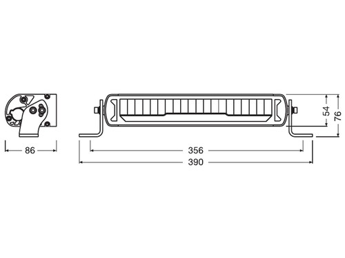 OSRAM LEDriving® Lightbar Arbeits und Zusatzscheinwerfer MX250-CB - LEDDL110-CB - Bild 6 von 6