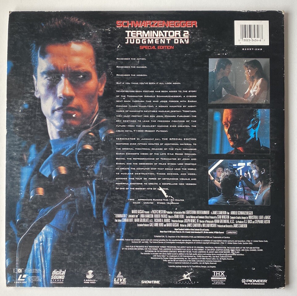 Terminator 2 Judgment Day, LaserDisc Special Edition
