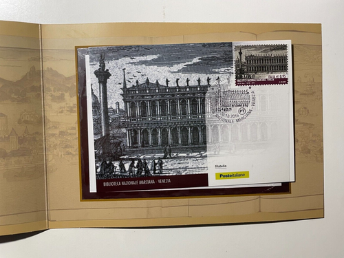 2016 Folder Filatelico Biblioteca Marciana di Venezia - Imagen 4 de 5