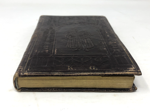 Antique German Hymnal Book Christian Protestant Church 1836 W/Book Slip Bavarian - Picture 11 of 24