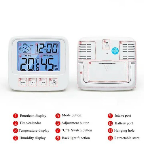 Temperature Humidity Meter Home Indoor Electronic Hygrometer With backlight - Picture 6 of 7