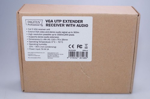 Digitus / Assmann Electronic DS-53450 VGA UTP Extenseur Unité de Réception Ovp