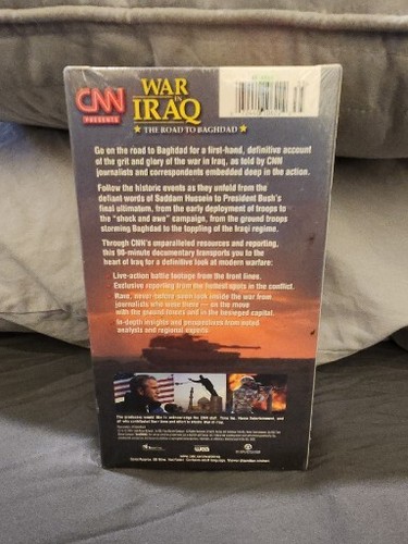 CNN Presents - War In Iraq - The Road To Baghdad (2003, VHS) BRAND NEW SEALED - Picture 2 of 2