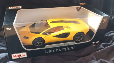 Modellauto Lamborghini Countach LPI 800-4 Gelb, 1:18, Hersteller Maisto