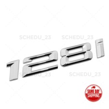 For Bmw 128i Letter Emblem Badge Trunk Lid M Power Performance Sport Chrome