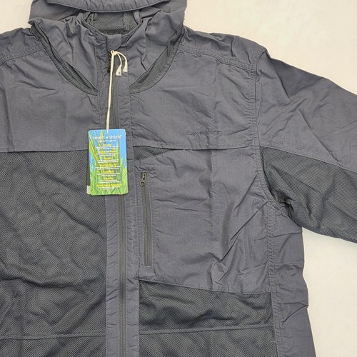 ExOfficio Men's BugsAway Sandfly Insect Shield Windbreaker Jacket Size XL Grey - Picture 4 of 20