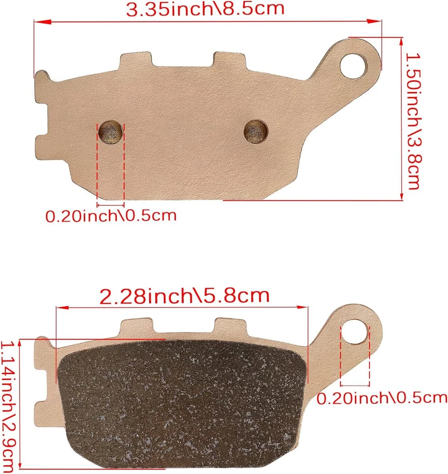 Pastilla de freno para Honda Shadow 1100 Shadow Sabre 1300 VTX1300C VTX1300R VTX1300S Foto 2 de 4