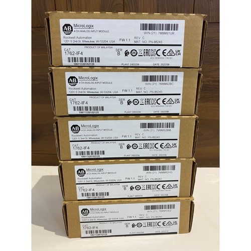 New Factory Sealed 1762-IF4 ser B MicroLogix Analog Input Module 1762IF4