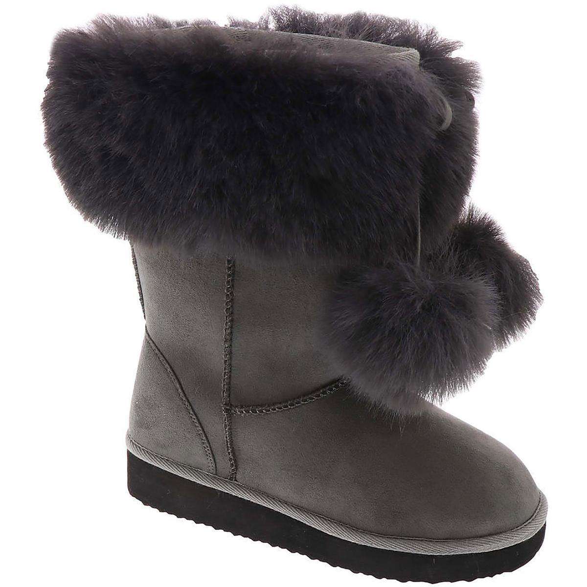 Массив женских зимних дубленочных сапог Peak серого цвета Shoes 12 Medium (B,M) BHFO 3001
