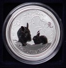 Lunar Series 2 "Rabbit 2011" Silver 1/2 Ounce Australia Encapsulated