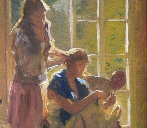 F. Michael Wood (b. 1944), 16x12 oil on canvas "A Change of Style" - Picture 3 of 6
