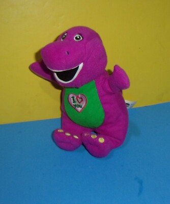 2011 Lyons 10  Barney Dinosaur I Love You Singing Musical Plush Stuffed Toy