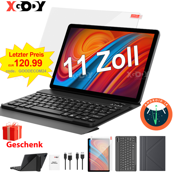 2024 Tab 16GB256GB Pad Android 14 Gaming Tablet PC Computer 11 PC 5G WiFi - image 1