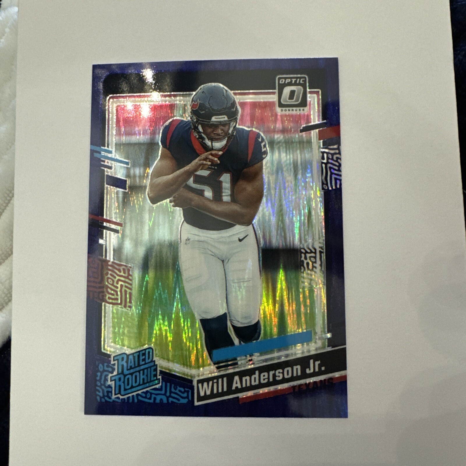 Will Anderson Panini Donruss Optic #246 Purple Shock