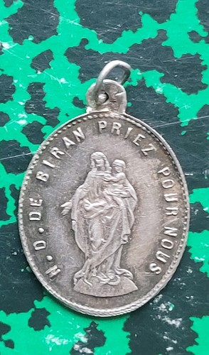 Dépt 32- Biran - XIX ème Belle Médaille Argent Sanctuaire De Notre Dame de Biran - Picture 2 of 7