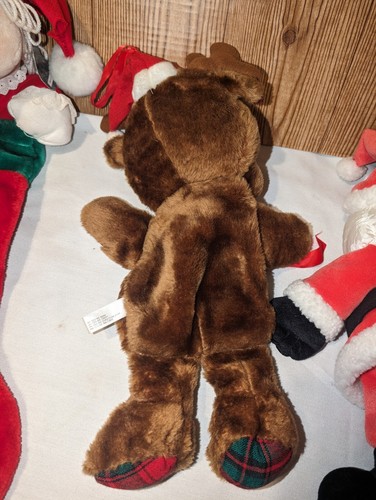 Vintage House of Lloyd Reindeer Bag Christmas Pouch & Dakin Santa Puppet - Picture 8 of 9