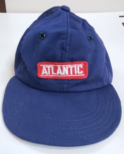 Vintage 1950s Mechanics Work Hat Cap *size 7 Medium* Navy Blue Sturdy Cotton - Picture 10 of 21
