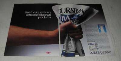 1988 Dow Dursban 50W Ad - Put the Squeeze on Container Disposal Problems
