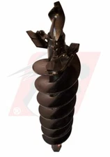 Dirt and Clay Auger Bit 9" Diameter 48" Length 2" Hex Auger for Bobcat Machines