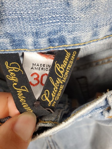 Jeans uomo marca Lucky 30x34 regular bootleg lavaggio leggero streetwear classico - Foto 7 di 15