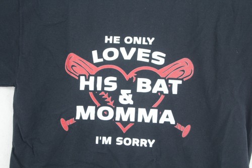 Custom Momma Shirt Womens Medium Short Sleeve Crew Neck Front Graphic Black - Picture 2 of 7