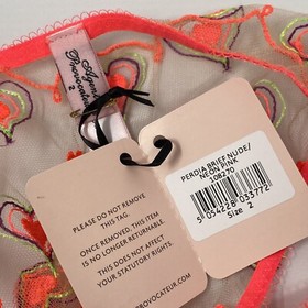 Agent Provocateur Perdia Neon Pink Brief AP2 Small NWT