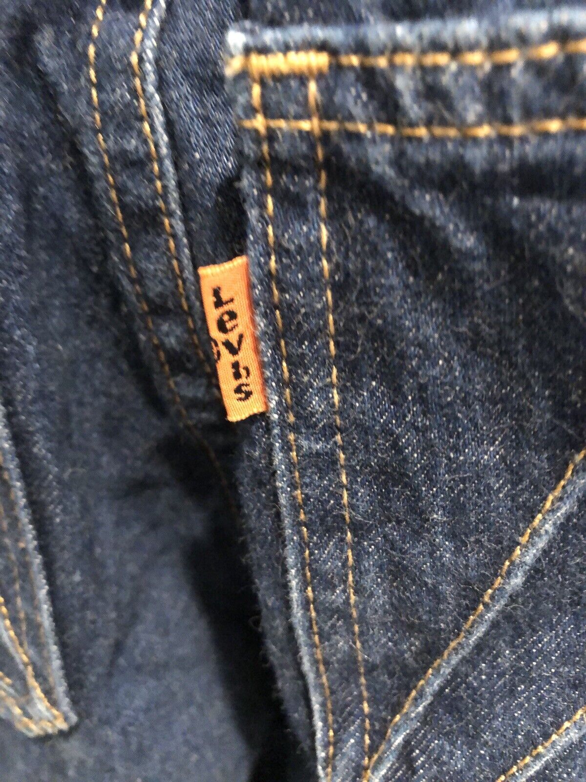 VTG retro  Levis Orange Tag Bib Overalls Jeans 26 - image 4