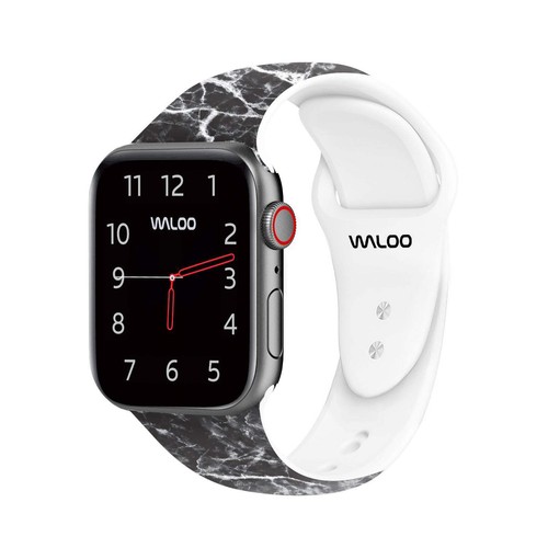 Cinturino di ricambio sportivo in silicone marmo Waloo per tutte le serie Apple Watch - Foto 17 di 26