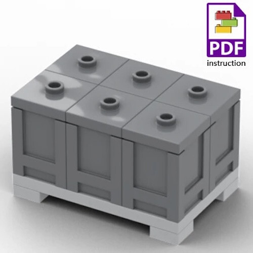MOC Fuel Gas Tank Wine Barrels Forklift For LEGO Building Blocks Set - Picture 16 of 17