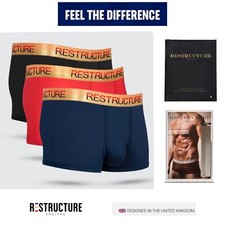 Image of Underwear mens organic bamboo boxer short trunks 3Pack soft|stretch|comfort XXL
