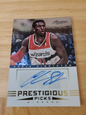 2012 Chris Singleton Prestigious Picks Signed #17