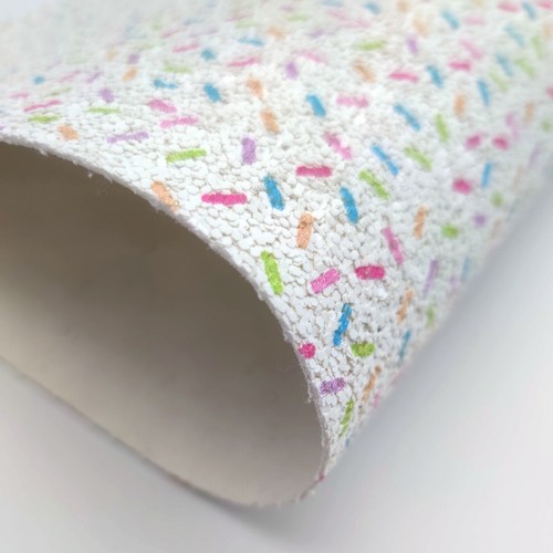 10 PIECES 8x13 Inch Chunky, Fine Glitter Sprinkles A4 Bundle Faux Leather Sheets - Picture 3 of 10