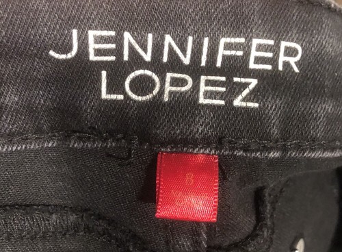 Jennifer Lopez schwarze super dünne gerissene Damenjeans Größe 8 - Bild 5 von 9